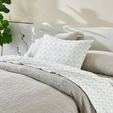 Patina Vie Maison Leiea Pre Washed Microfiber Printed Sheet Set